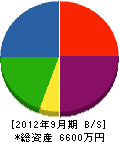 葉田建設 貸借対照表 2012年9月期