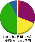 吉野電気商会 貸借対照表 2010年9月期