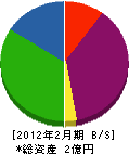 丁ケ阪商会 貸借対照表 2012年2月期