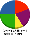 平川工業 貸借対照表 2010年3月期