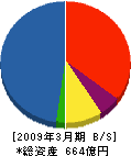 大日本土木 貸借対照表 2009年3月期