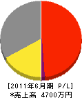 鎌倉電気工事 損益計算書 2011年6月期