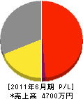 嶋田電気設備 損益計算書 2011年6月期