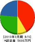 富士土建 貸借対照表 2013年3月期