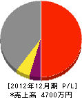 上野土建 損益計算書 2012年12月期