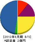 吉田土木 貸借対照表 2012年6月期