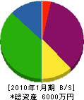 兼子土木 貸借対照表 2010年1月期