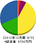 藤井建設 貸借対照表 2012年12月期