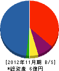 太田工務店 貸借対照表 2012年11月期