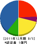 加賀野工業 貸借対照表 2011年12月期