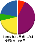 千須和建設 貸借対照表 2007年12月期