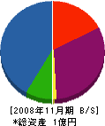 中原石材 貸借対照表 2008年11月期