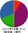 鵜澤工業 貸借対照表 2011年5月期