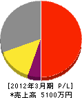 藤村電気工業所 損益計算書 2012年3月期