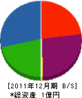 ヤマデン 貸借対照表 2011年12月期