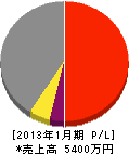 山田鉄工所 損益計算書 2013年1月期