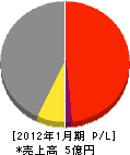 藤田電業 損益計算書 2012年1月期