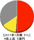 松田組 損益計算書 2011年1月期