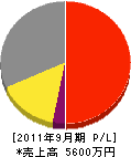 北沢工業 損益計算書 2011年9月期
