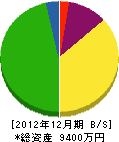 富岡内装 貸借対照表 2012年12月期