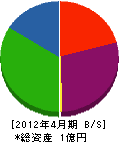 渡辺土木 貸借対照表 2012年4月期