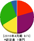 佐藤工業 貸借対照表 2010年4月期