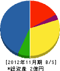米江組 貸借対照表 2012年11月期