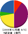 千須和建設 貸借対照表 2009年12月期
