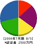 柿塚国男石材店 貸借対照表 2008年7月期