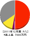 長谷田塗装 損益計算書 2011年12月期