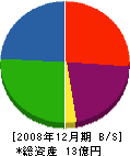 斉藤林業 貸借対照表 2008年12月期