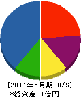 神戸組 貸借対照表 2011年5月期