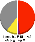 永井組 損益計算書 2009年8月期