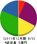 中川運輸 貸借対照表 2011年12月期
