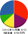 青野土建 貸借対照表 2012年12月期