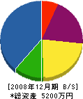 武藤商会 貸借対照表 2008年12月期