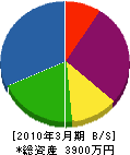 本田クレーン 貸借対照表 2010年3月期