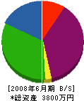 仲吉電設 貸借対照表 2008年6月期