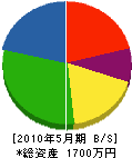 うえきやのカトー 貸借対照表 2010年5月期