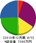 石川製畳工業 貸借対照表 2010年12月期