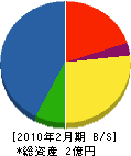 松孝興業 貸借対照表 2010年2月期