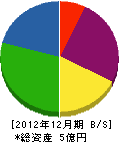 中川運輸 貸借対照表 2012年12月期