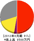 丸山電気商会 損益計算書 2012年8月期