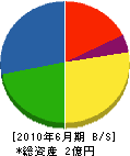 福山工務店 貸借対照表 2010年6月期