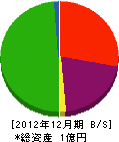 廣瀬建設 貸借対照表 2012年12月期