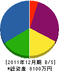 平井組 貸借対照表 2011年12月期