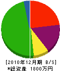 ＊田ガラス 貸借対照表 2010年12月期