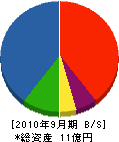 ヤマモト 貸借対照表 2010年9月期