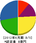 今田工務店 貸借対照表 2012年6月期