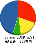 山本建築 貸借対照表 2010年12月期